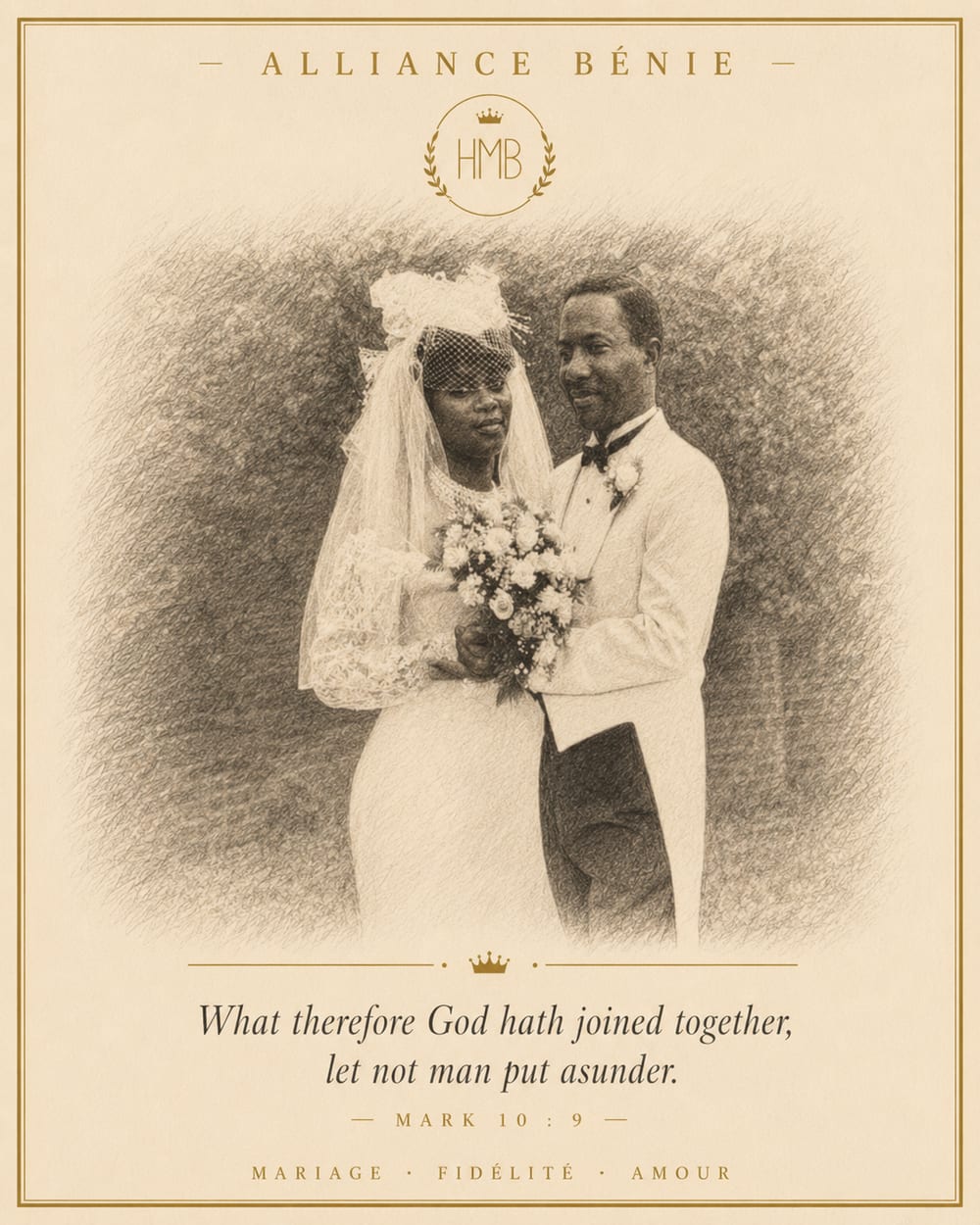 Their wedding — Alliance Bénie